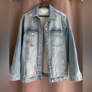 The Drop Women's Andrea Oversized Denim Jacket, Clearwater, XS